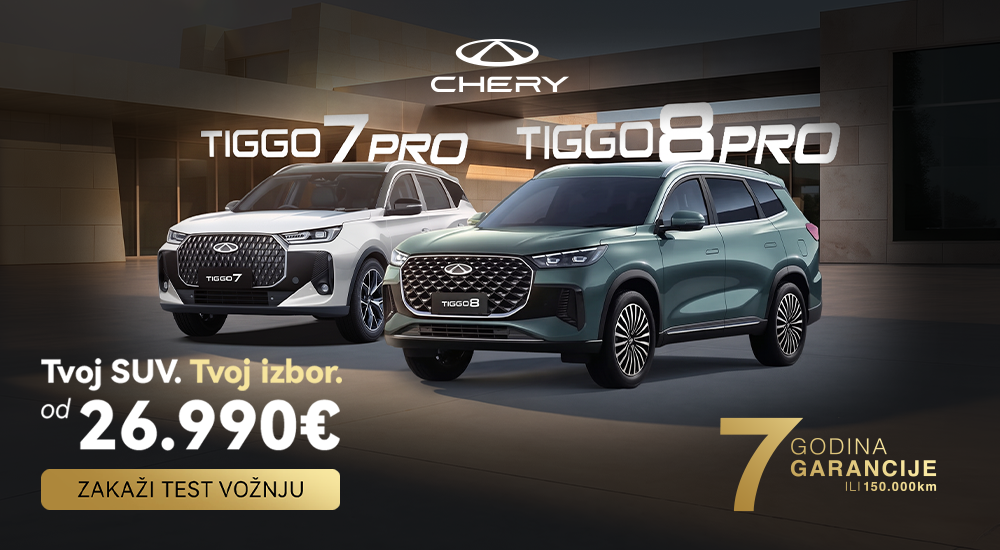 Tiggo 7 Pro ili Tiggo 8 Pro? Tvoj SUV. Tvoj izbor.