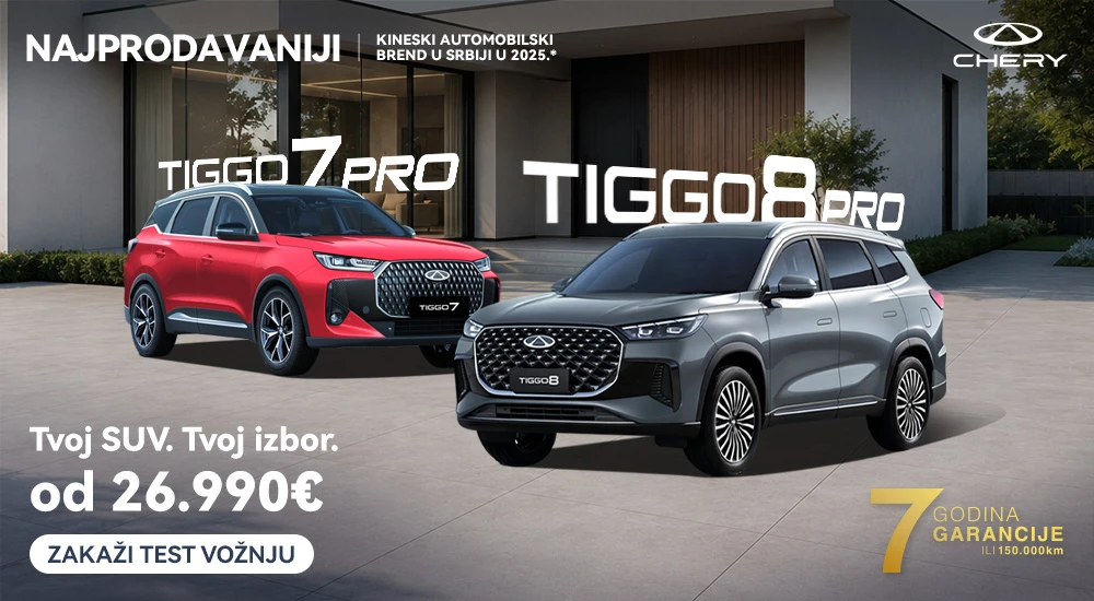 Tiggo 7 Pro ili Tiggo 8 Pro? Tvoj SUV. Tvoj izbor.