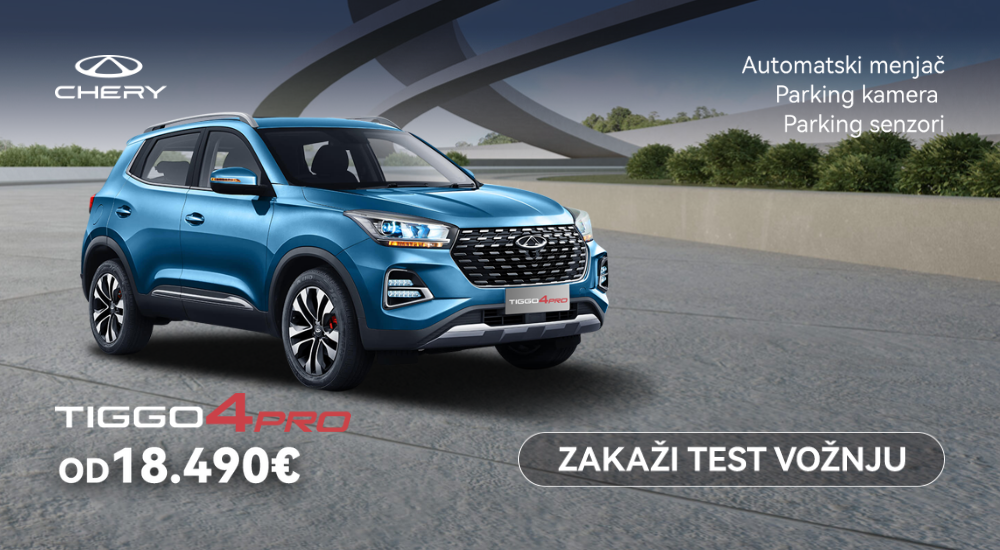 Iskoristi ponudu, Tiggo 4 PRO automatik od 18.490  EUR!